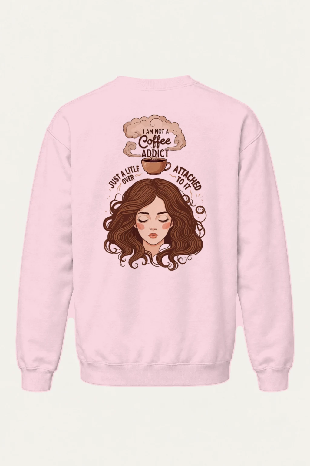 "Not a Coffee Addict" Heavy Blend Unisex Crewneck Sweatshirt | Gildan 18000