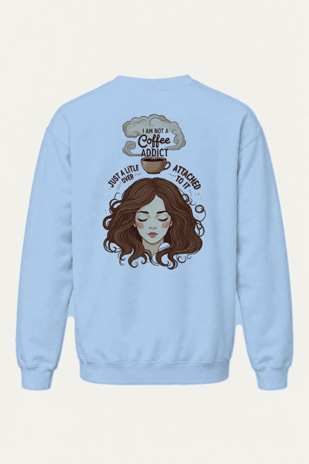 "Not a Coffee Addict" Heavy Blend Unisex Crewneck Sweatshirt | Gildan 18000