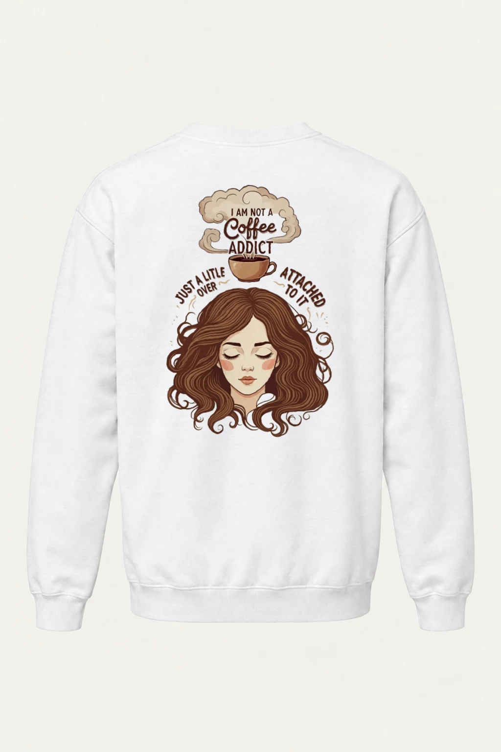 "Not a Coffee Addict" Heavy Blend Unisex Crewneck Sweatshirt | Gildan 18000