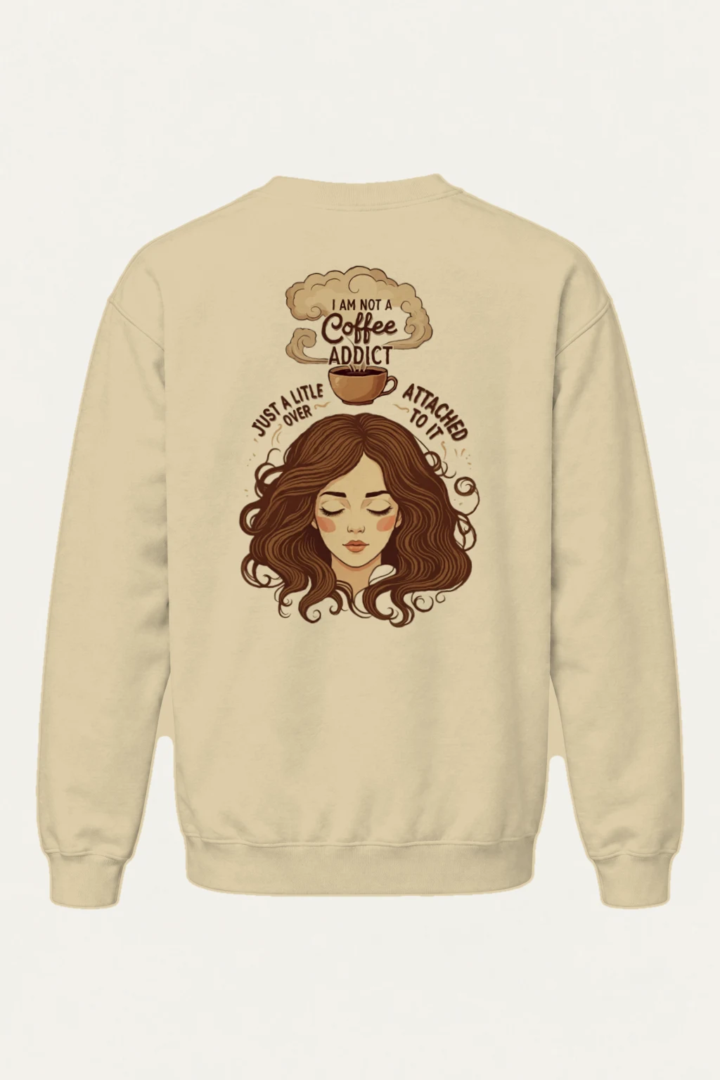 "Not a Coffee Addict" Heavy Blend Unisex Crewneck Sweatshirt | Gildan 18000