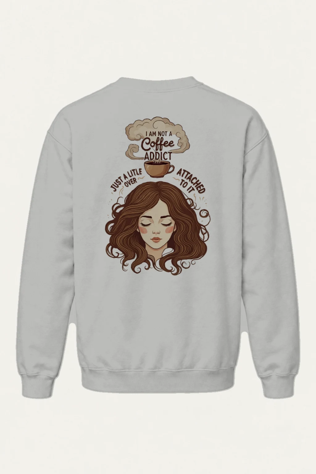 "Not a Coffee Addict" Heavy Blend Unisex Crewneck Sweatshirt | Gildan 18000