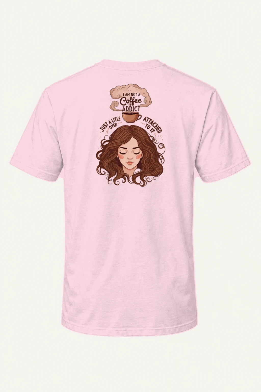 "Not A Coffee Addict" Heavyweight Unisex Crewneck T-shirt | Gildan 5000