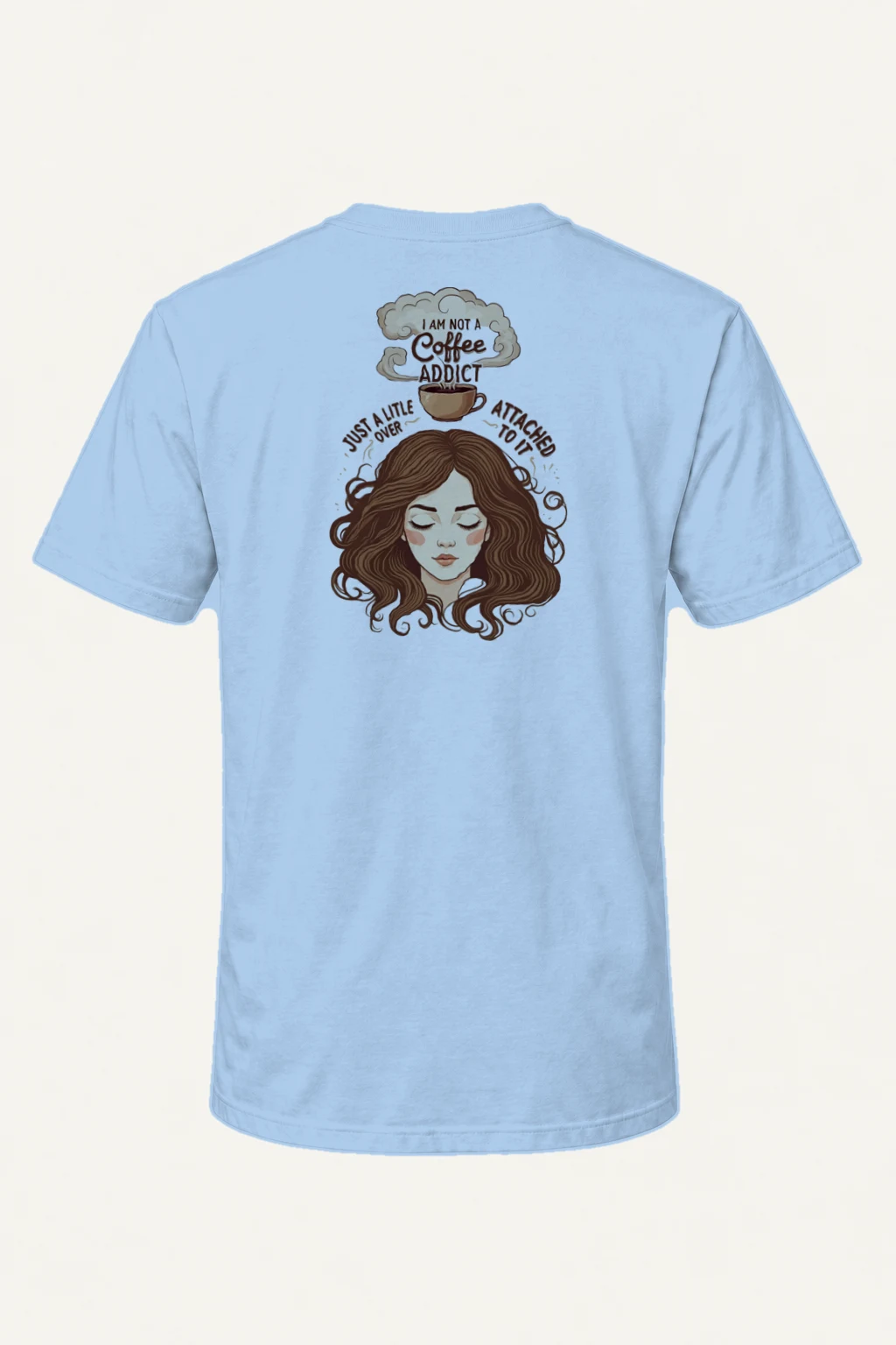 "Not A Coffee Addict" Heavyweight Unisex Crewneck T-shirt | Gildan 5000