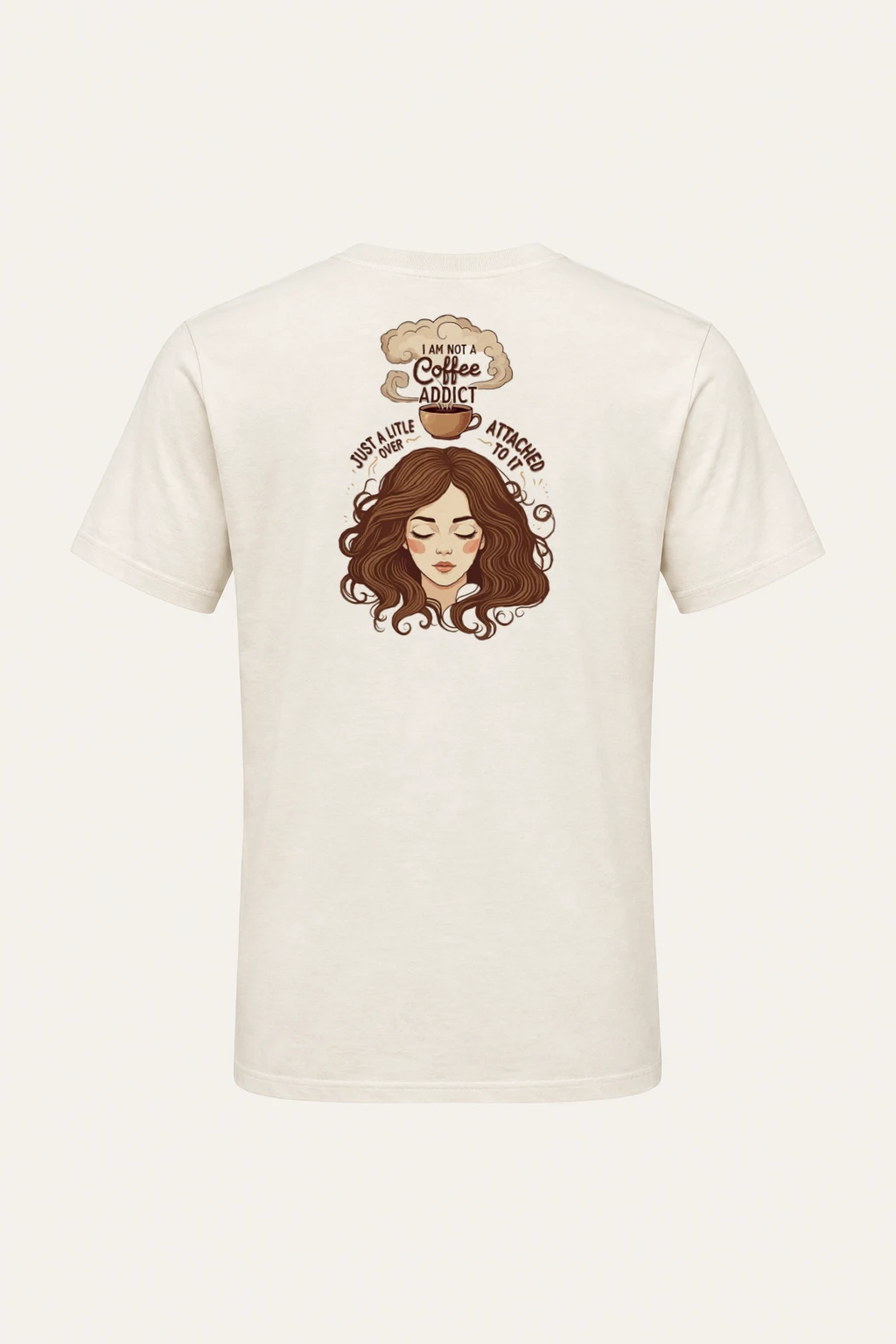 "Not A Coffee Addict" Heavyweight Unisex Crewneck T-shirt | Gildan 5000
