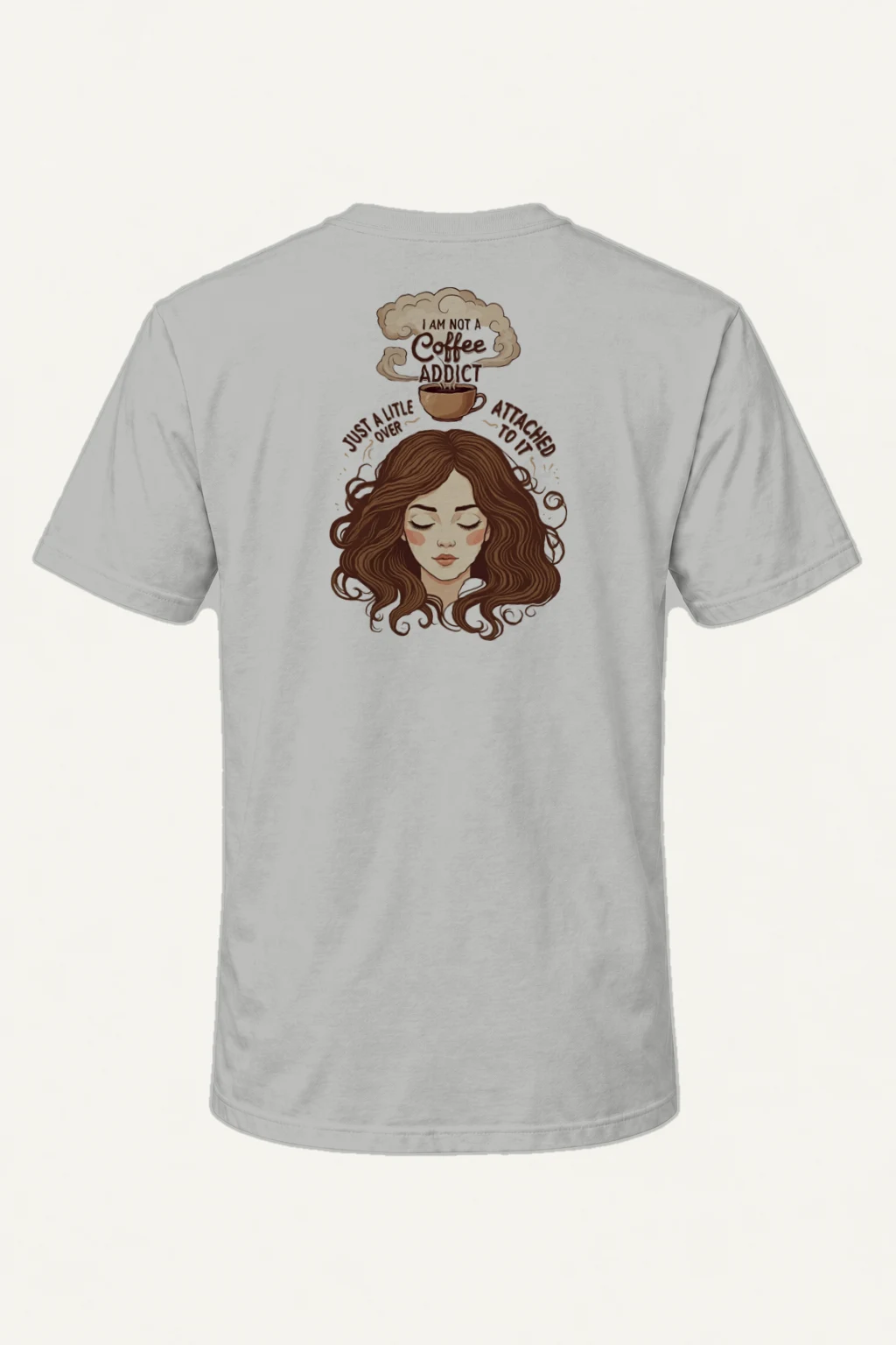 "Not A Coffee Addict" Heavyweight Unisex Crewneck T-shirt | Gildan 5000
