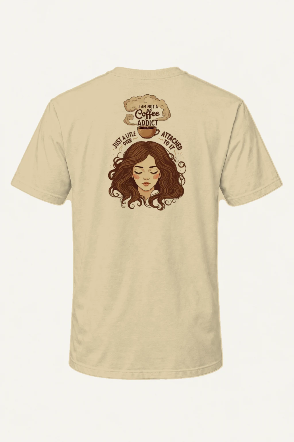 "Not A Coffee Addict" Heavyweight Unisex Crewneck T-shirt | Gildan 5000
