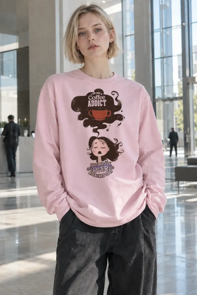 "Not A Coffee Addict" Unisex Longsleeve T-shirt | Gildan 2400