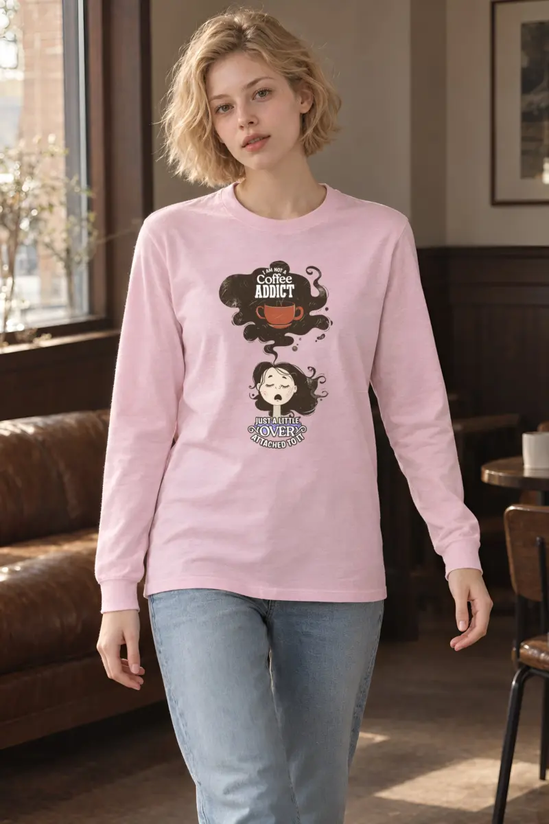 "Not A Coffee Addict" Unisex Longsleeve T-shirt