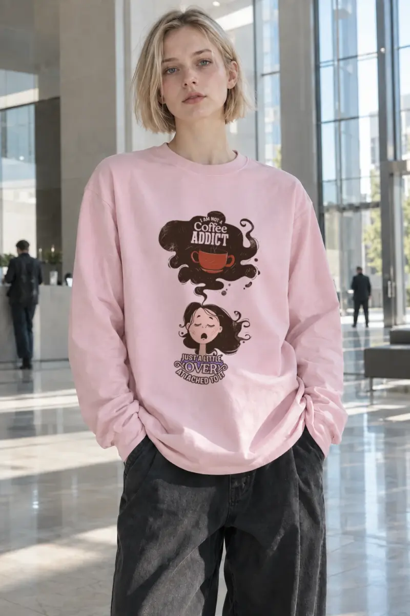 "Not A Coffee Addict" Unisex Longsleeve T-shirt | Gildan 2400
