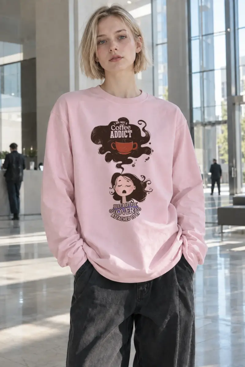 "Not A Coffee Addict" Unisex Longsleeve T-shirt | Gildan 2400