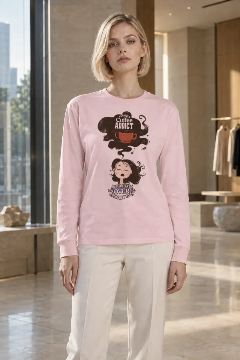 "Not A Coffee Addict" Unisex Longsleeve T-shirt | Gildan 2400