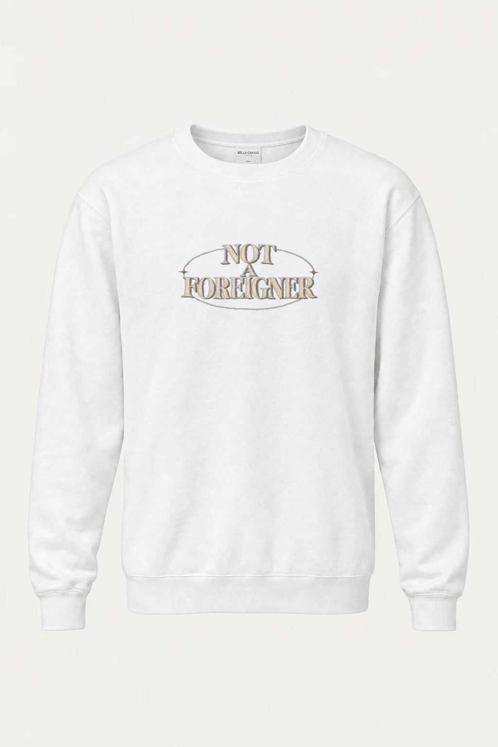 "Not A Foreigner" Heavy Blend Unisex Crewneck Sweatshirt | Gildan 18000