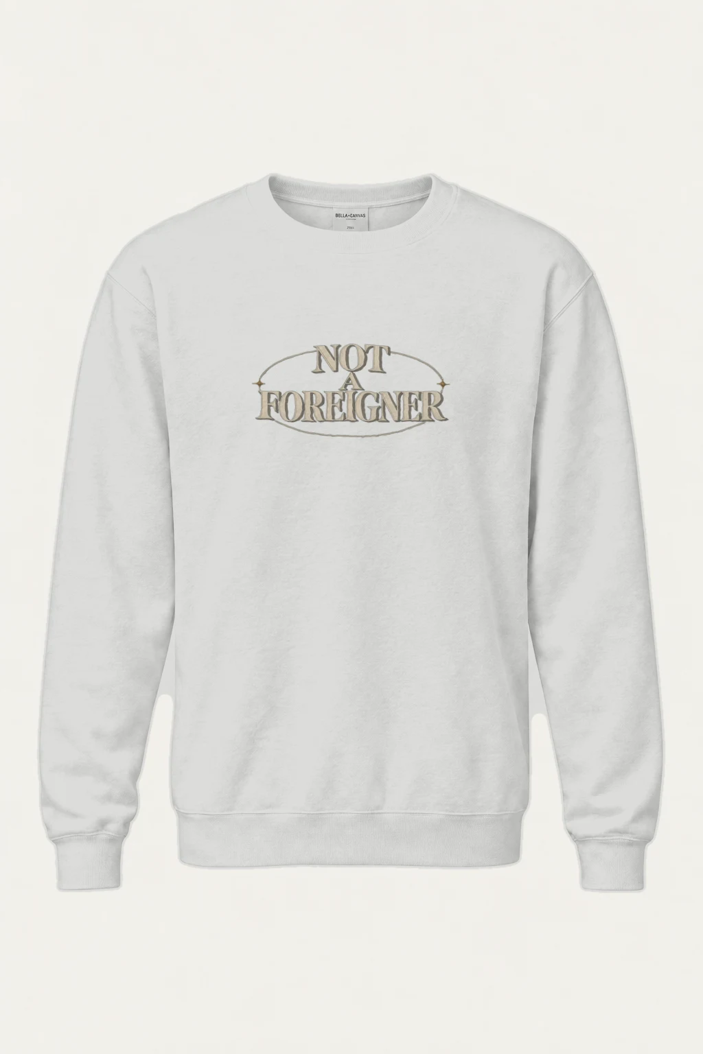 "Not A Foreigner" Heavy Blend Unisex Crewneck Sweatshirt | Gildan 18000