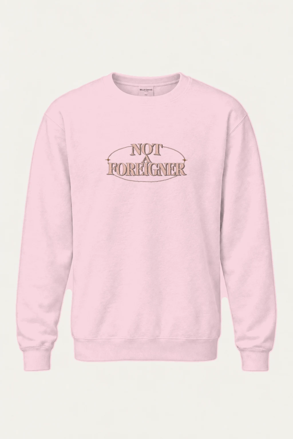 "Not A Foreigner" Heavy Blend Unisex Crewneck Sweatshirt | Gildan 18000