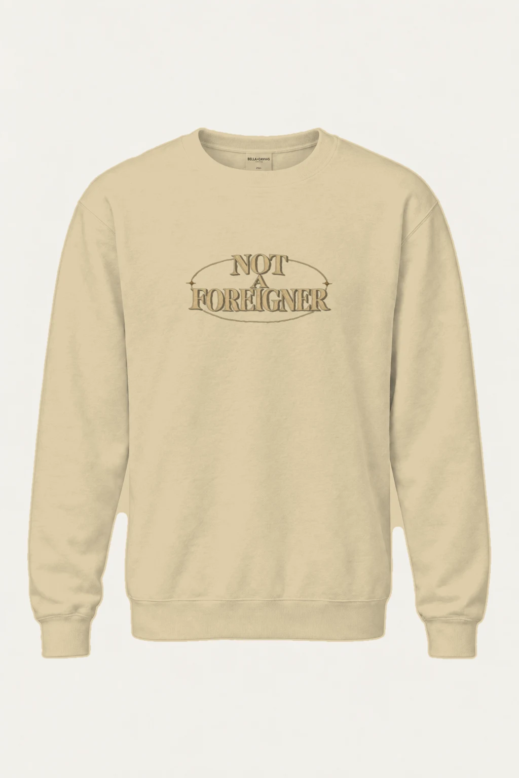 "Not A Foreigner" Heavy Blend Unisex Crewneck Sweatshirt | Gildan 18000