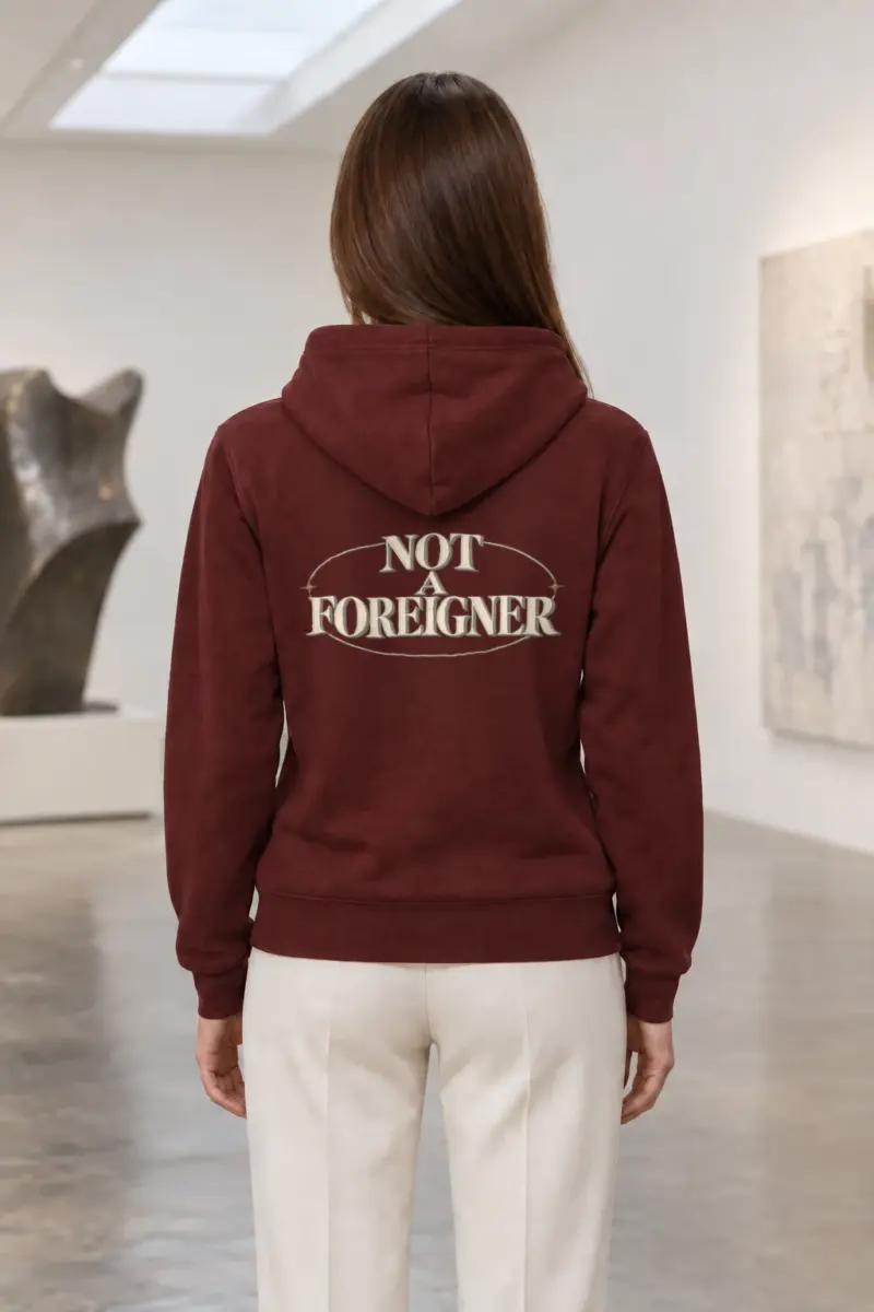 "Not a Foreigner" Heavy Blend Unisex Pullover Hoodie | Gildan 18500