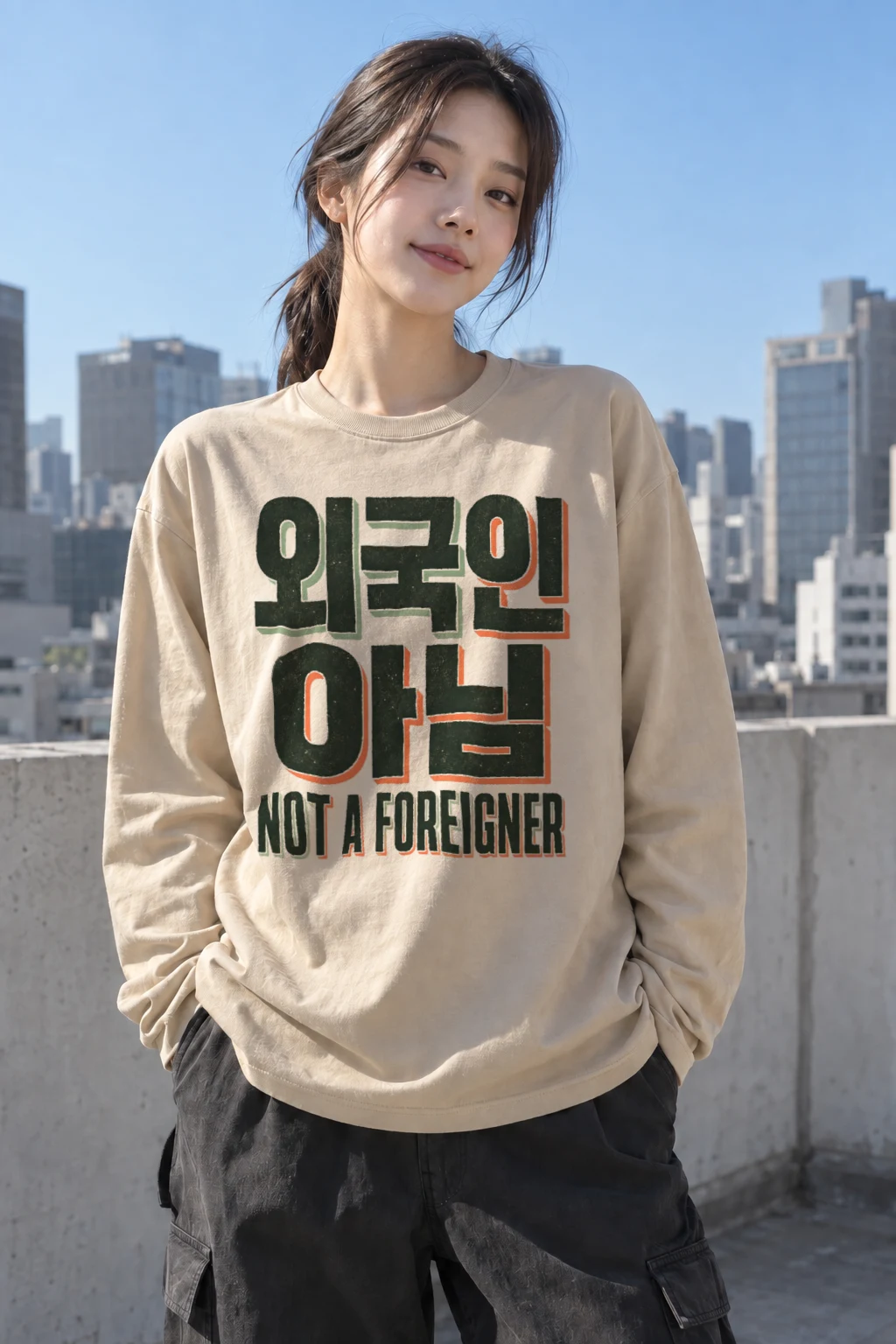 "Not A Foreigner" Unisex Longsleeve T-shirt | Gildan 2400