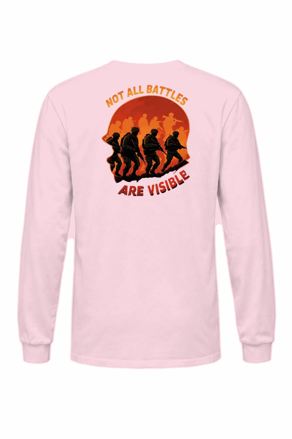 "Not All Battles Are Visible" Unisex Longsleeve T-shirt | Gildan 2400