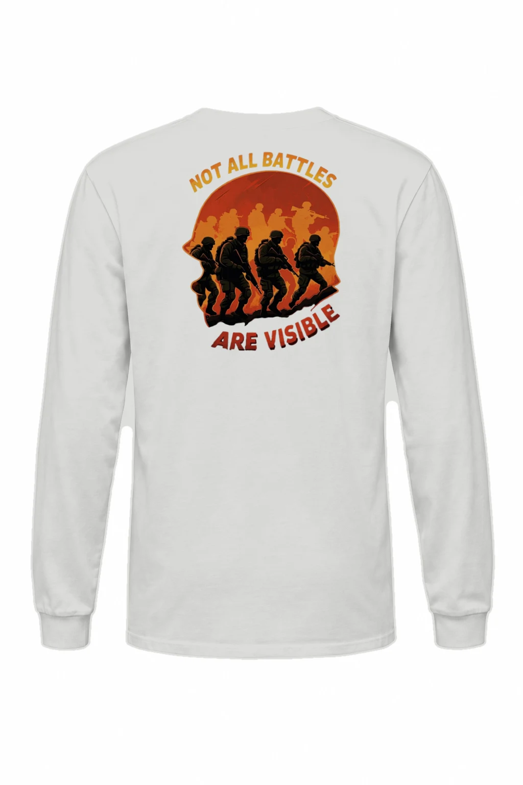 "Not All Battles Are Visible" Unisex Longsleeve T-shirt | Gildan 2400