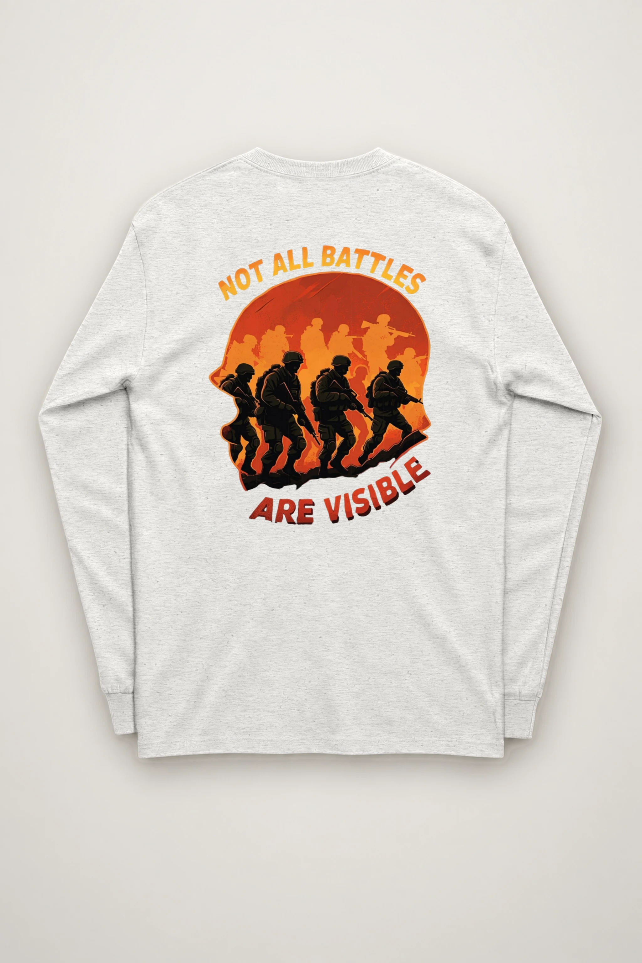 "Not All Battles Are Visible" Unisex Longsleeve T-shirt
