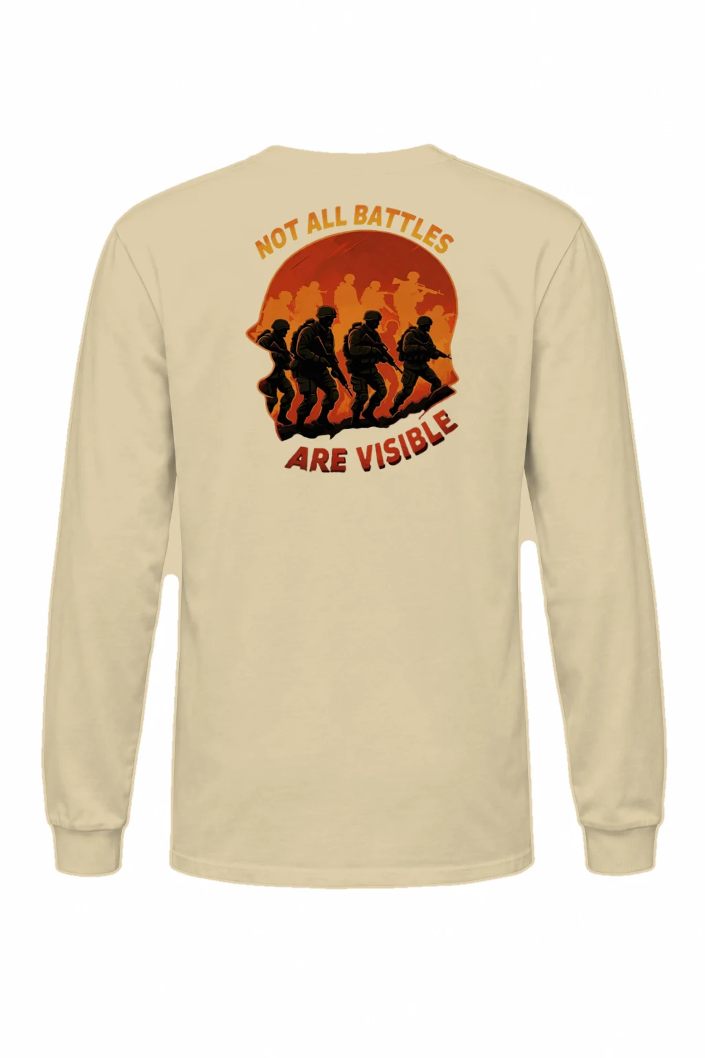 "Not All Battles Are Visible" Unisex Longsleeve T-shirt | Gildan 2400