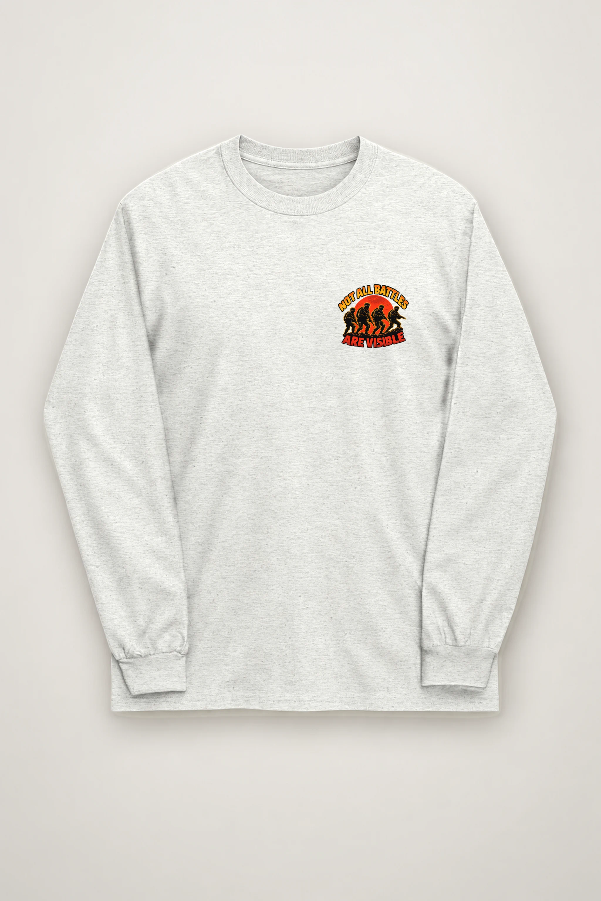 "Not All Battles Are Visible" Unisex Longsleeve T-shirt