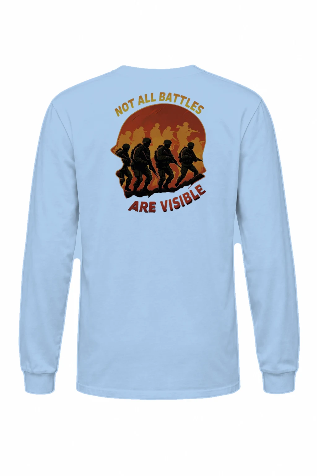 "Not All Battles Are Visible" Unisex Longsleeve T-shirt | Gildan 2400