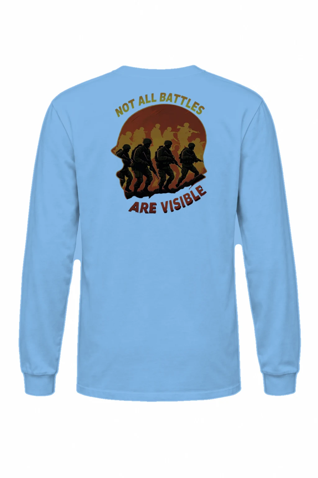 "Not All Battles Are Visible" Unisex Longsleeve T-shirt | Gildan 2400