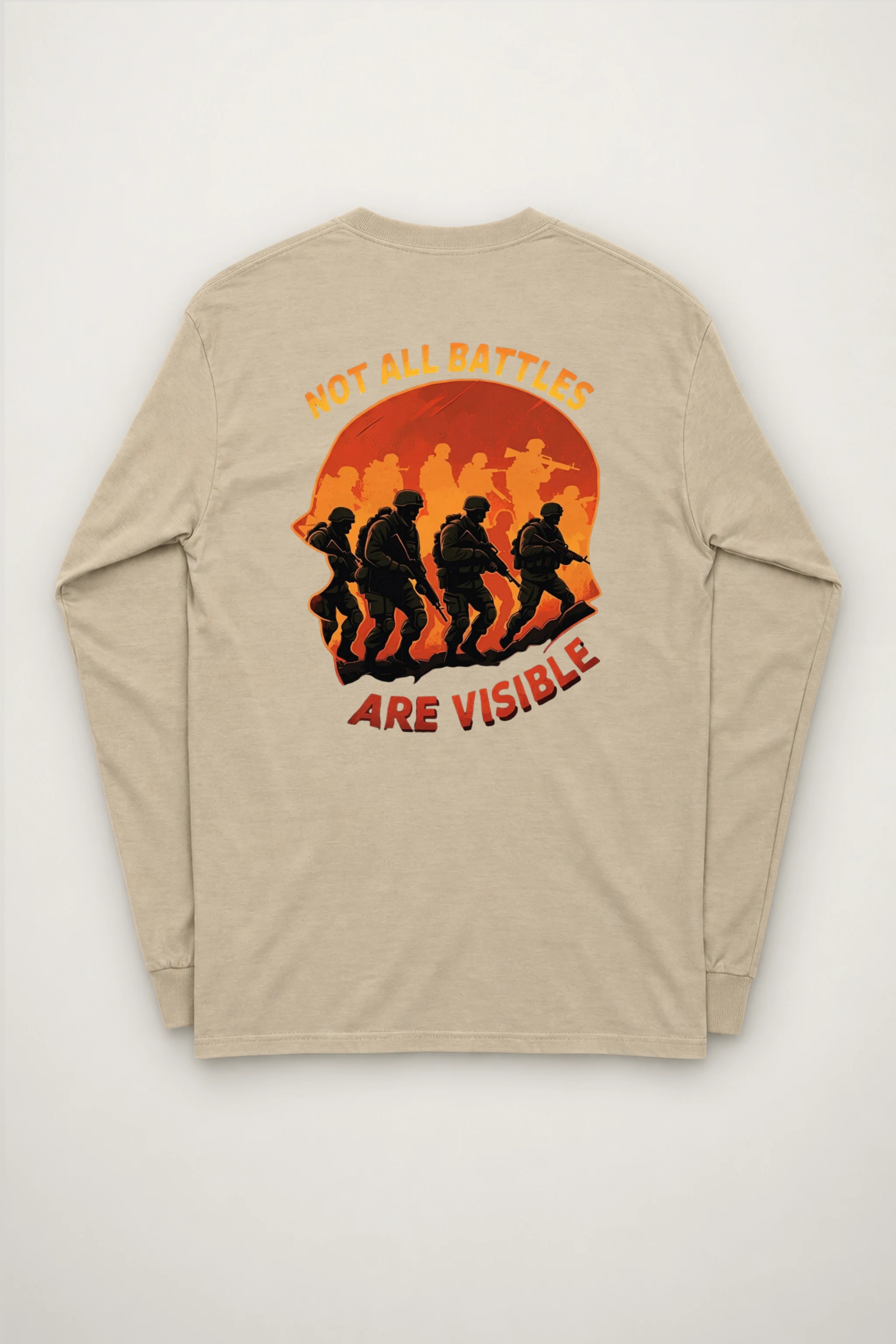 "Not All Battles Are Visible" Unisex Longsleeve T-shirt