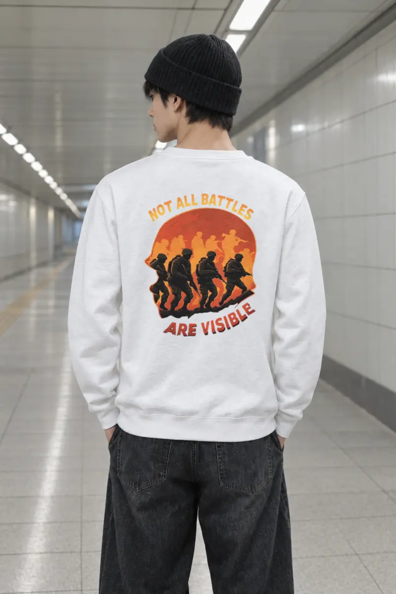 "Not All Battles" Heavy Blend Unisex Crewneck Sweatshirt