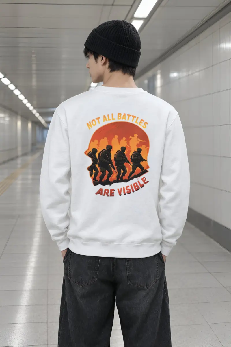 "Not All Battles" Heavy Blend Unisex Crewneck Sweatshirt