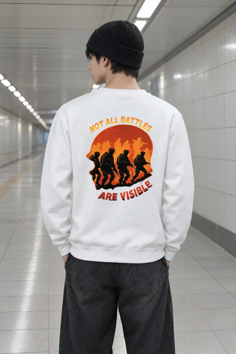 "Not All Battles" Heavy Blend Unisex Crewneck Sweatshirt