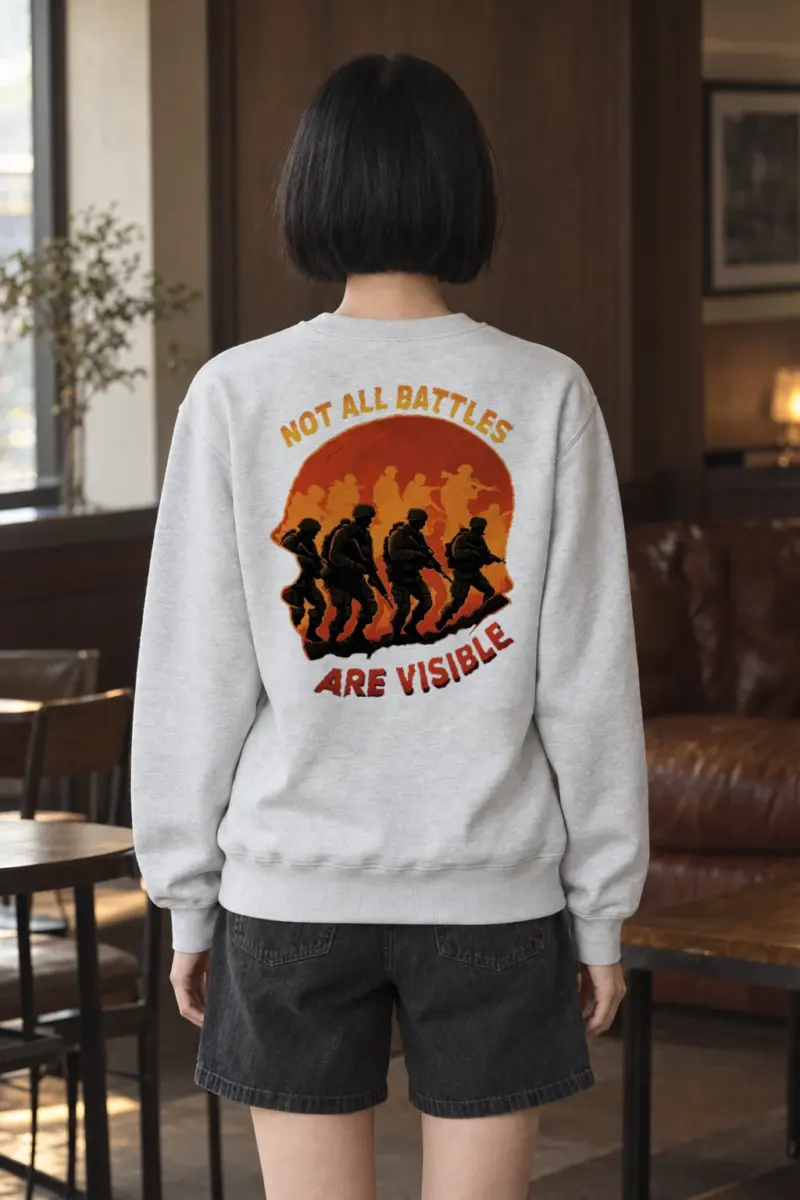 "Not All Battles" Heavy Blend Unisex Crewneck Sweatshirt