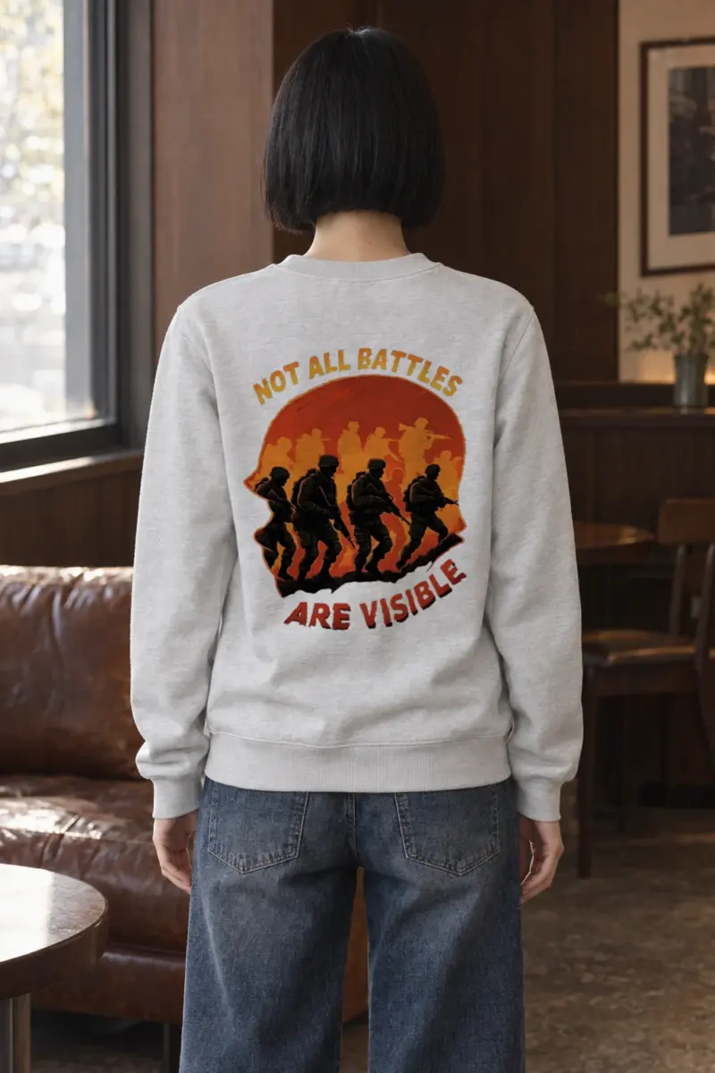 "Not All Battles" Heavy Blend Unisex Crewneck Sweatshirt