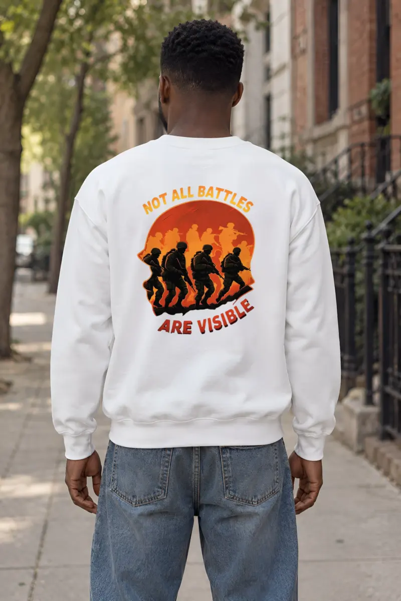 "Not All Battles" Heavy Blend Unisex Crewneck Sweatshirt