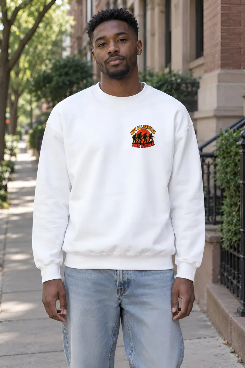 "Not All Battles" Heavy Blend Unisex Crewneck Sweatshirt