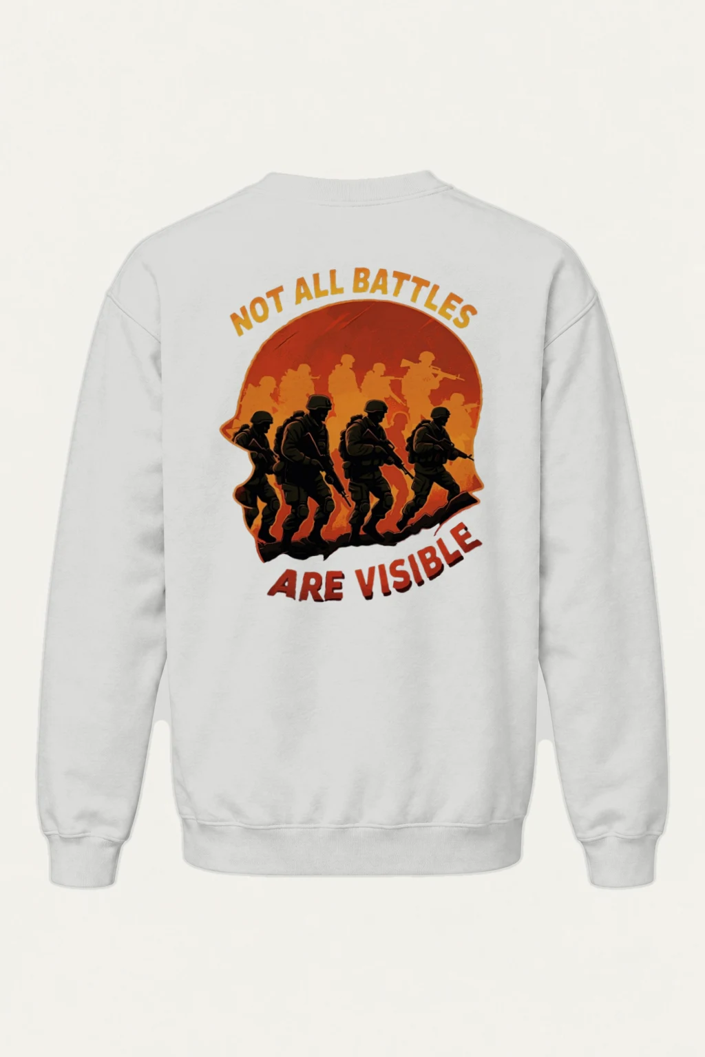 "Not All Battles" Heavy Blend Unisex Crewneck Sweatshirt | Gildan 18000