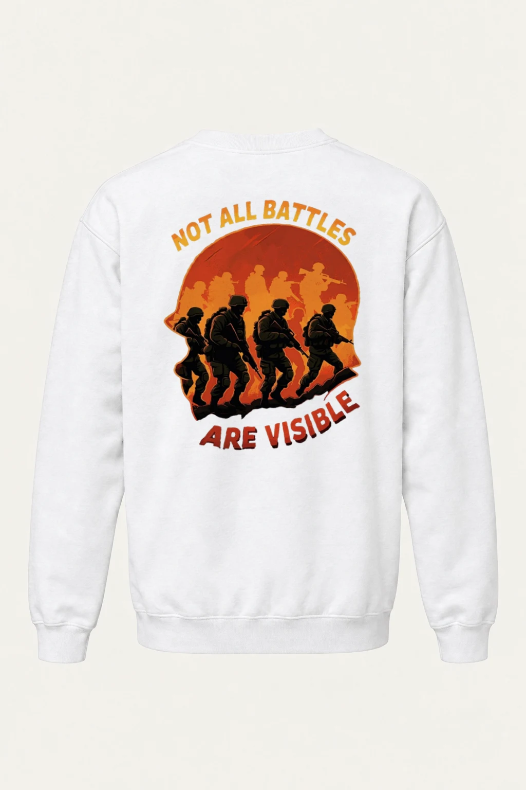 "Not All Battles" Heavy Blend Unisex Crewneck Sweatshirt | Gildan 18000