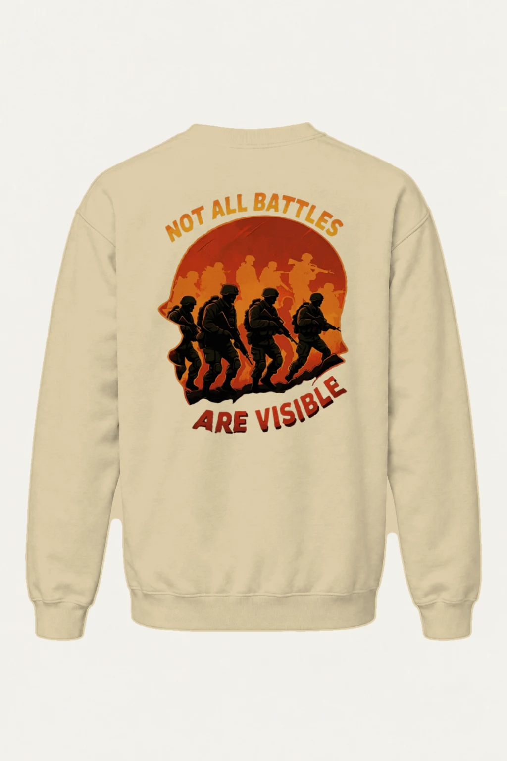"Not All Battles" Heavy Blend Unisex Crewneck Sweatshirt | Gildan 18000