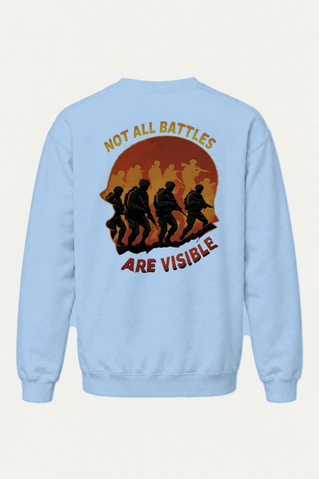 "Not All Battles" Heavy Blend Unisex Crewneck Sweatshirt | Gildan 18000