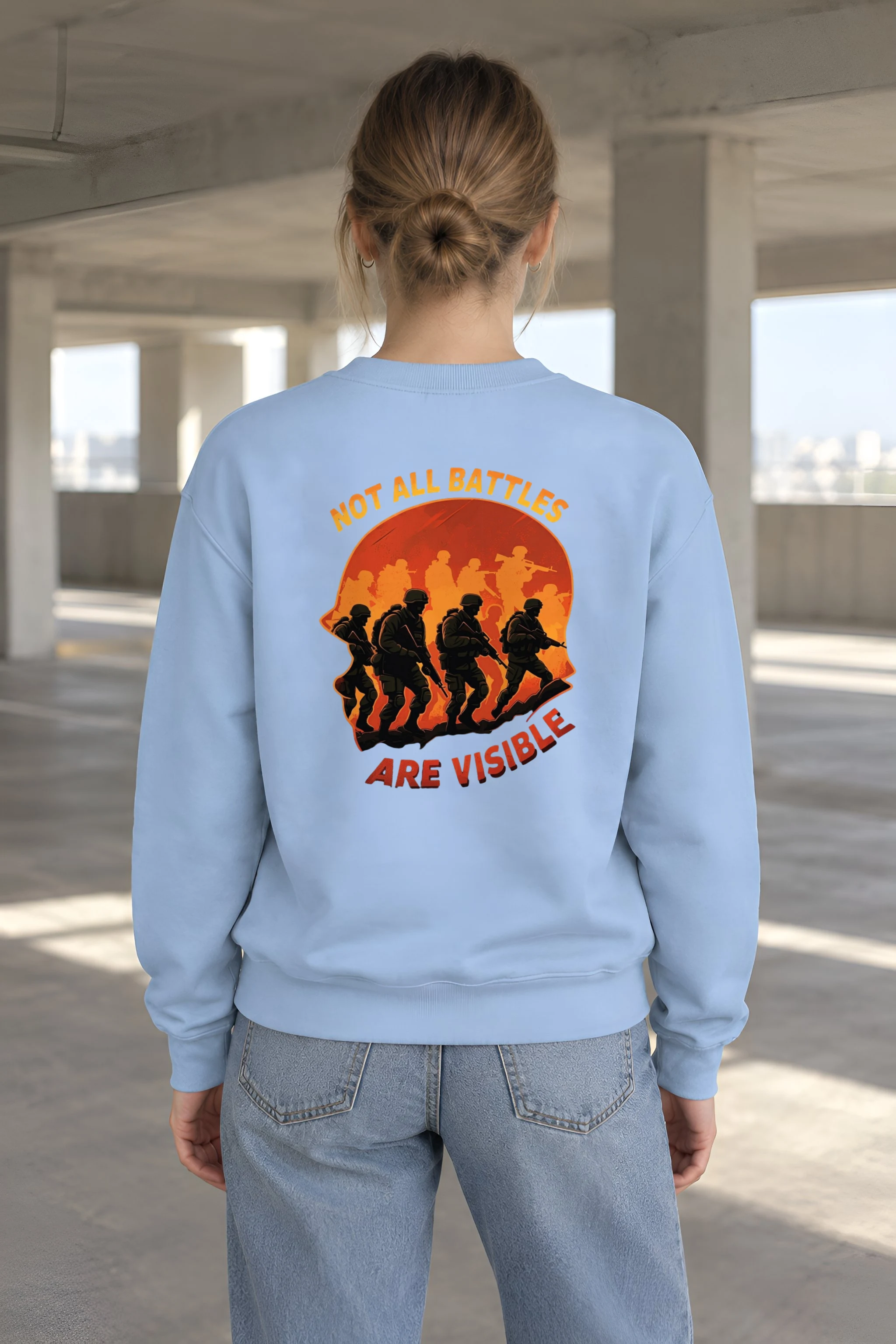 "Not All Battles" 1 Crewneck Sweatshirt