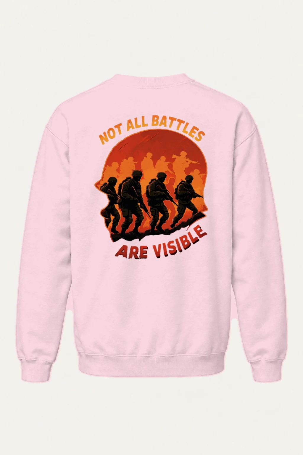"Not All Battles" Heavy Blend Unisex Crewneck Sweatshirt | Gildan 18000