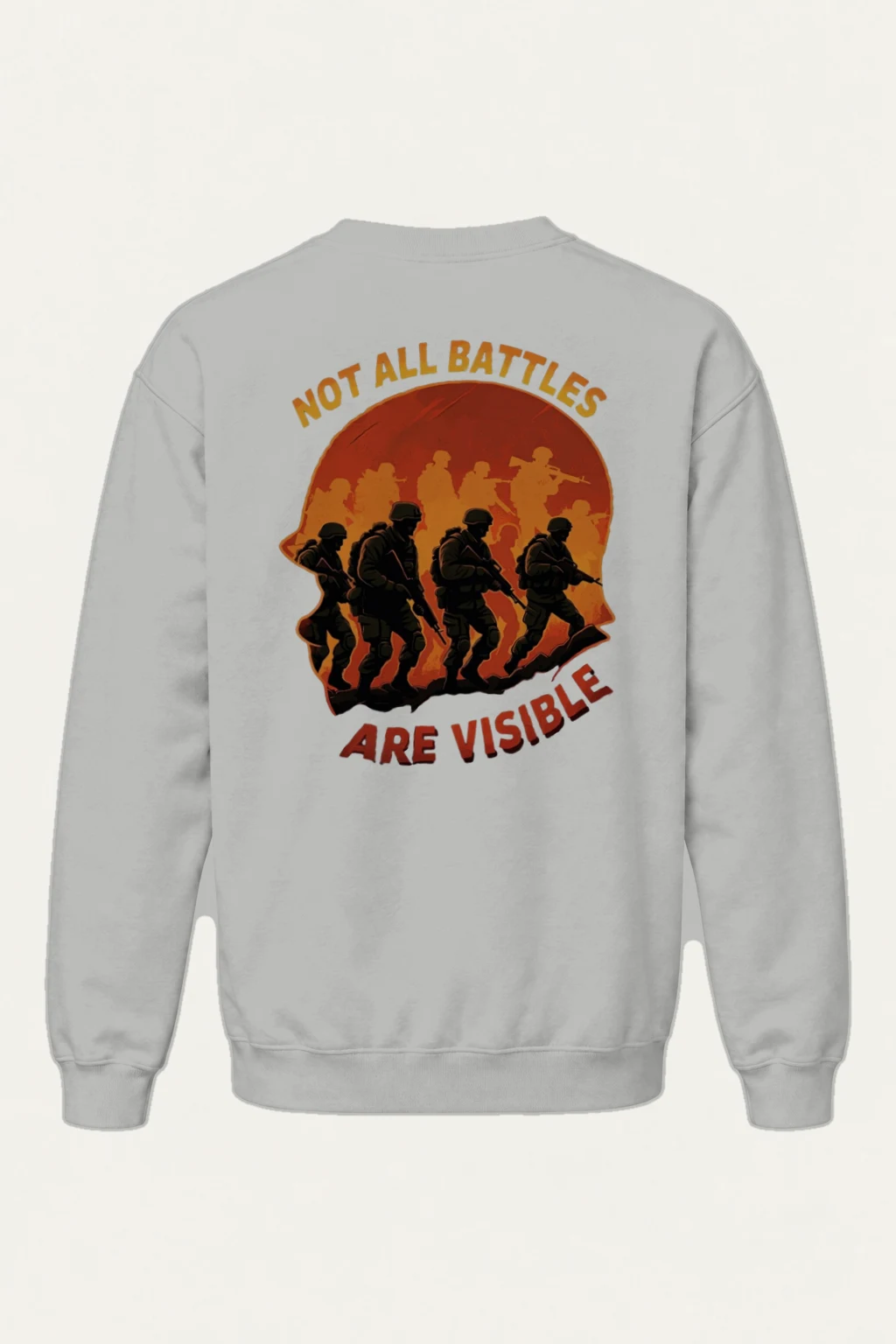 "Not All Battles" Heavy Blend Unisex Crewneck Sweatshirt | Gildan 18000