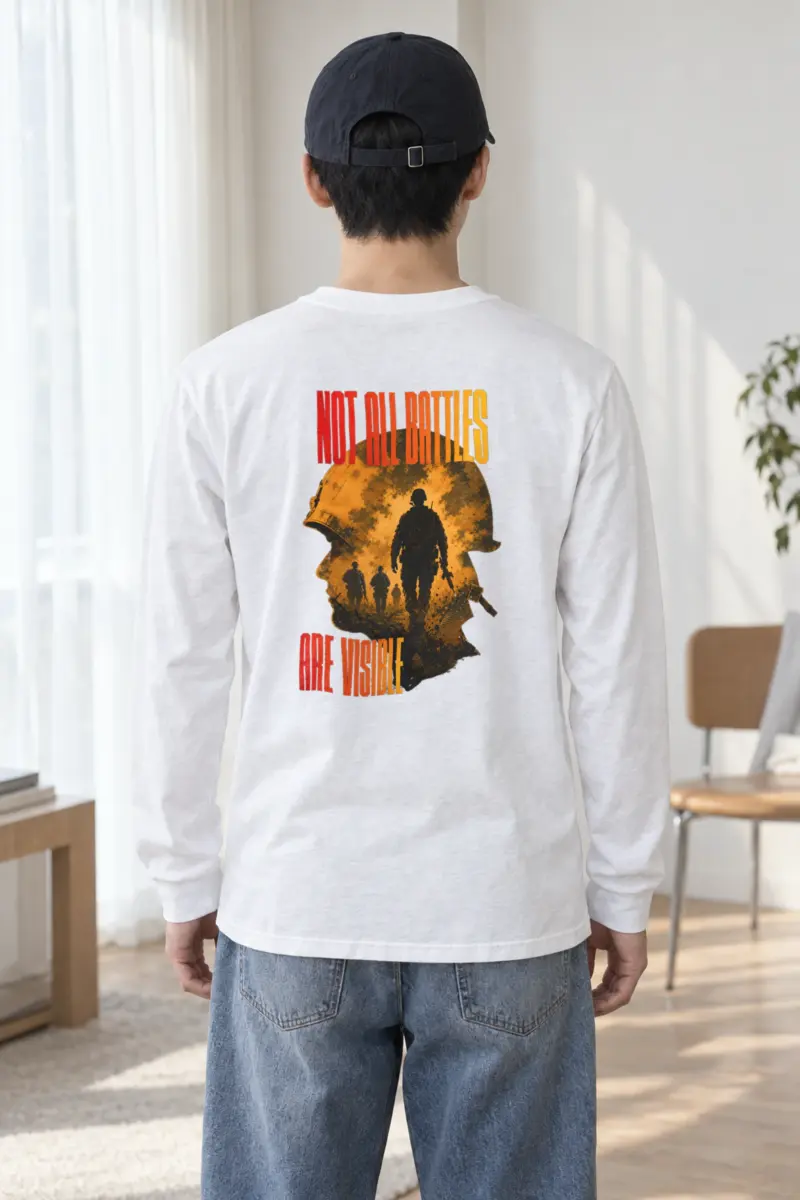 "Not All Battles Visible" Unisex Longsleeve T-shirt