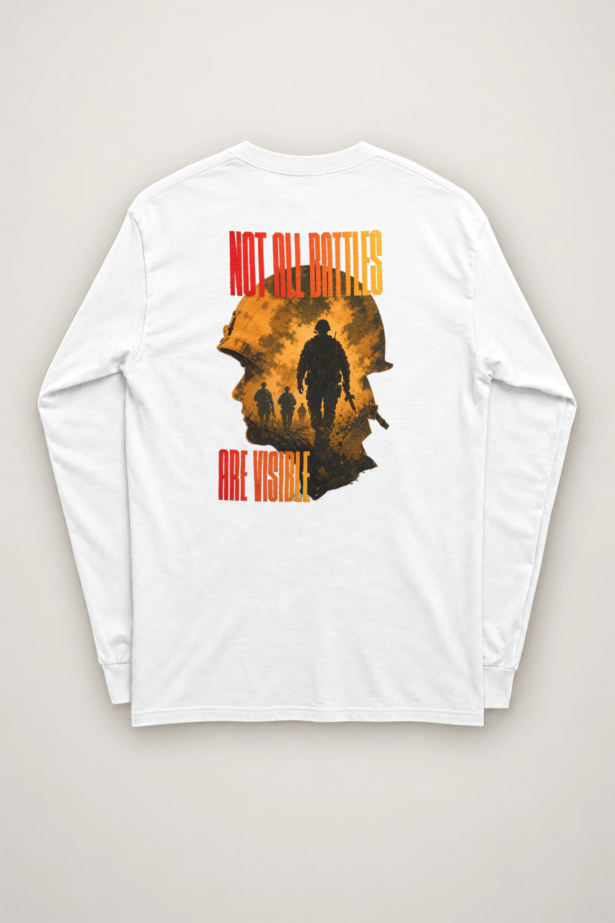 "Not All Battles Visible" Unisex Longsleeve T-shirt