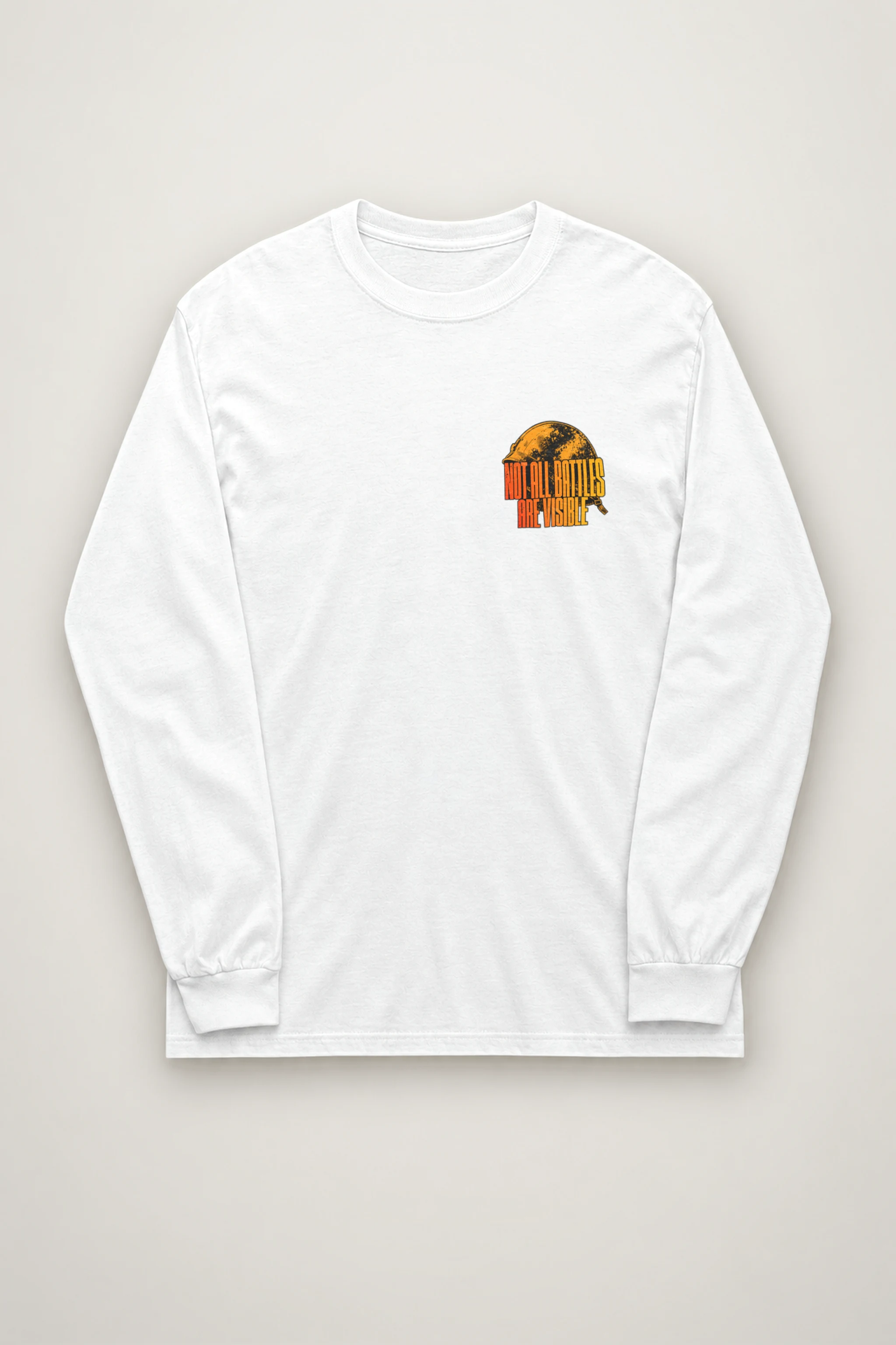 "Not All Battles Visible" Unisex Longsleeve T-shirt