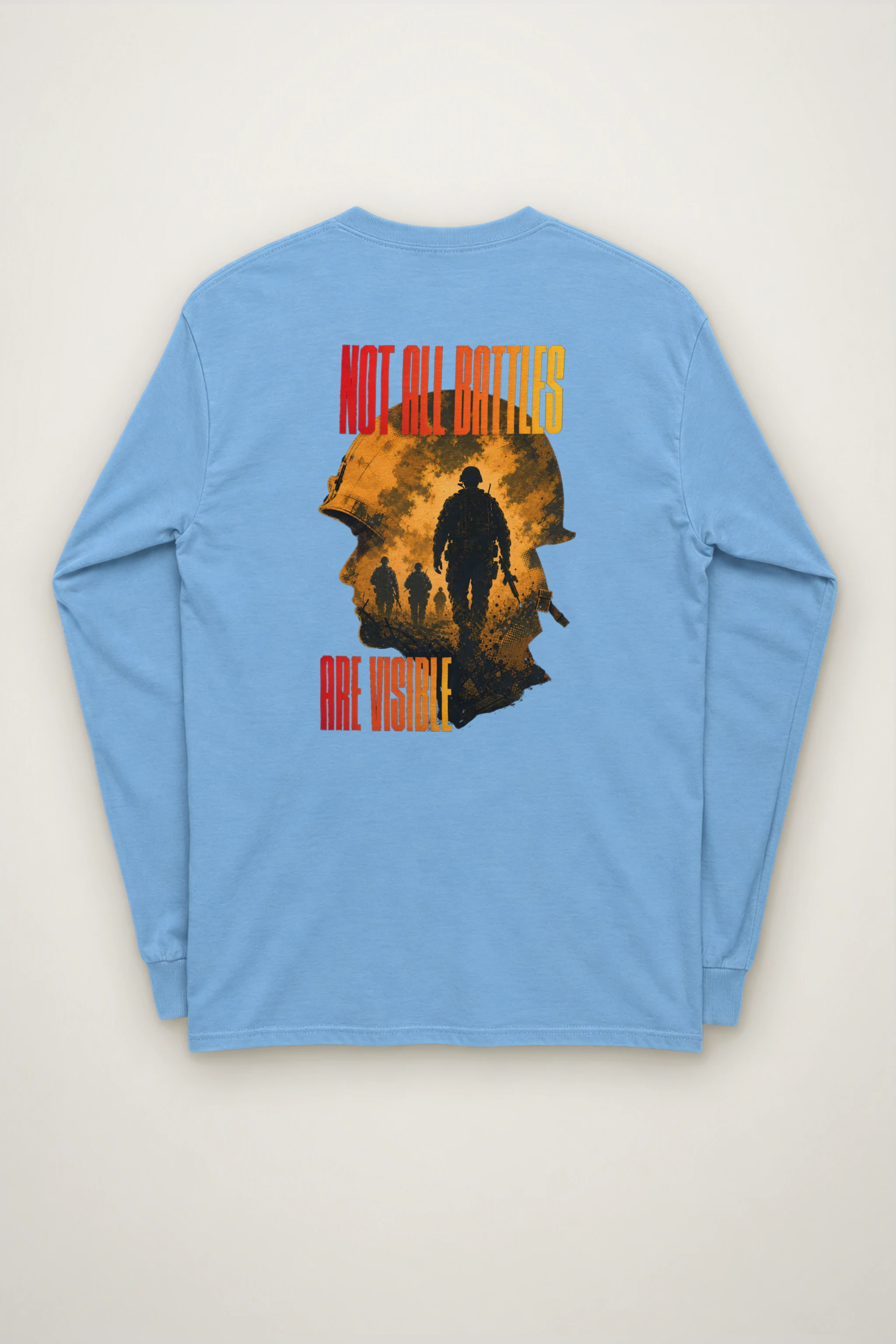 "Not All Battles Visible" Unisex Longsleeve T-shirt
