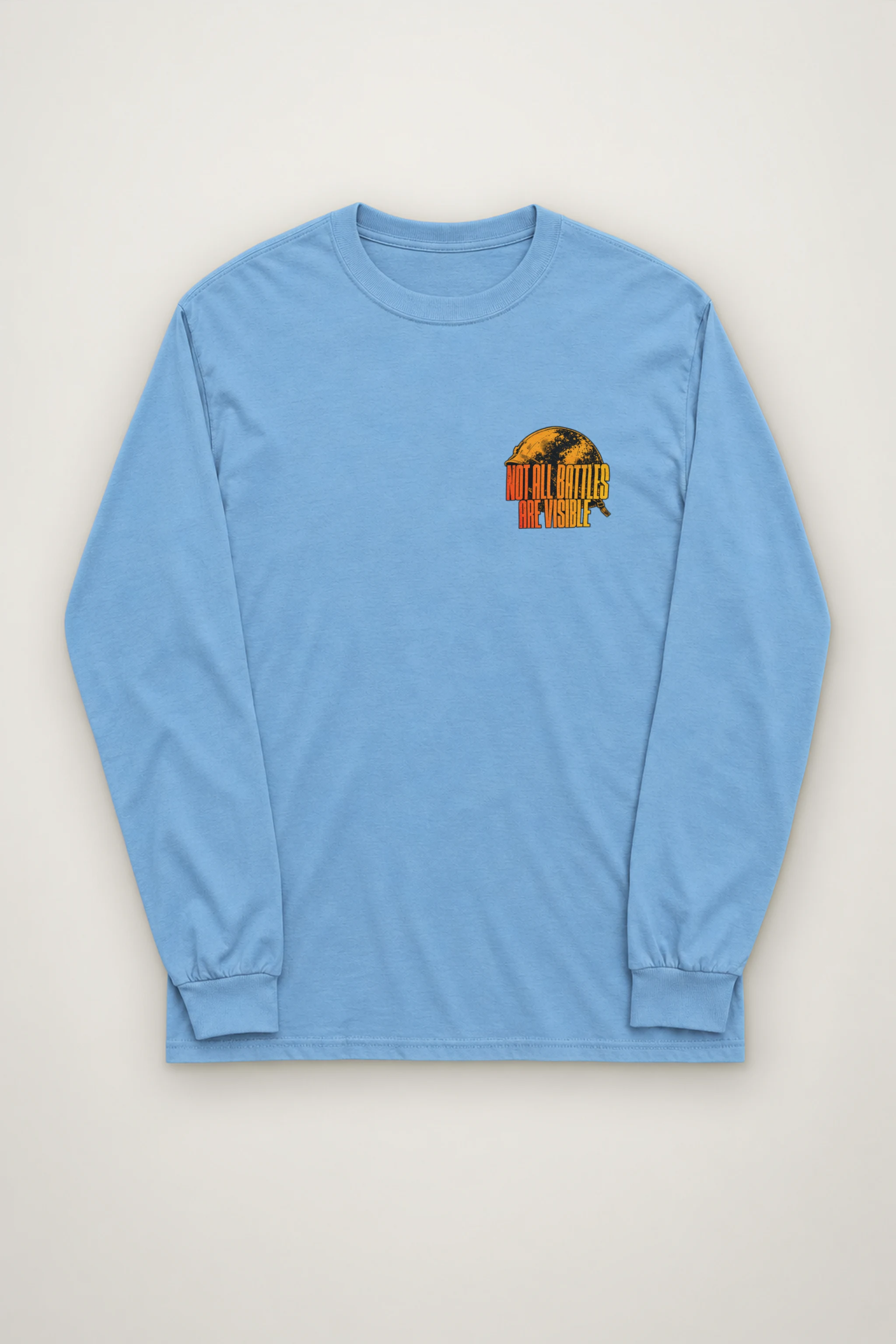 "Not All Battles Visible" Unisex Longsleeve T-shirt