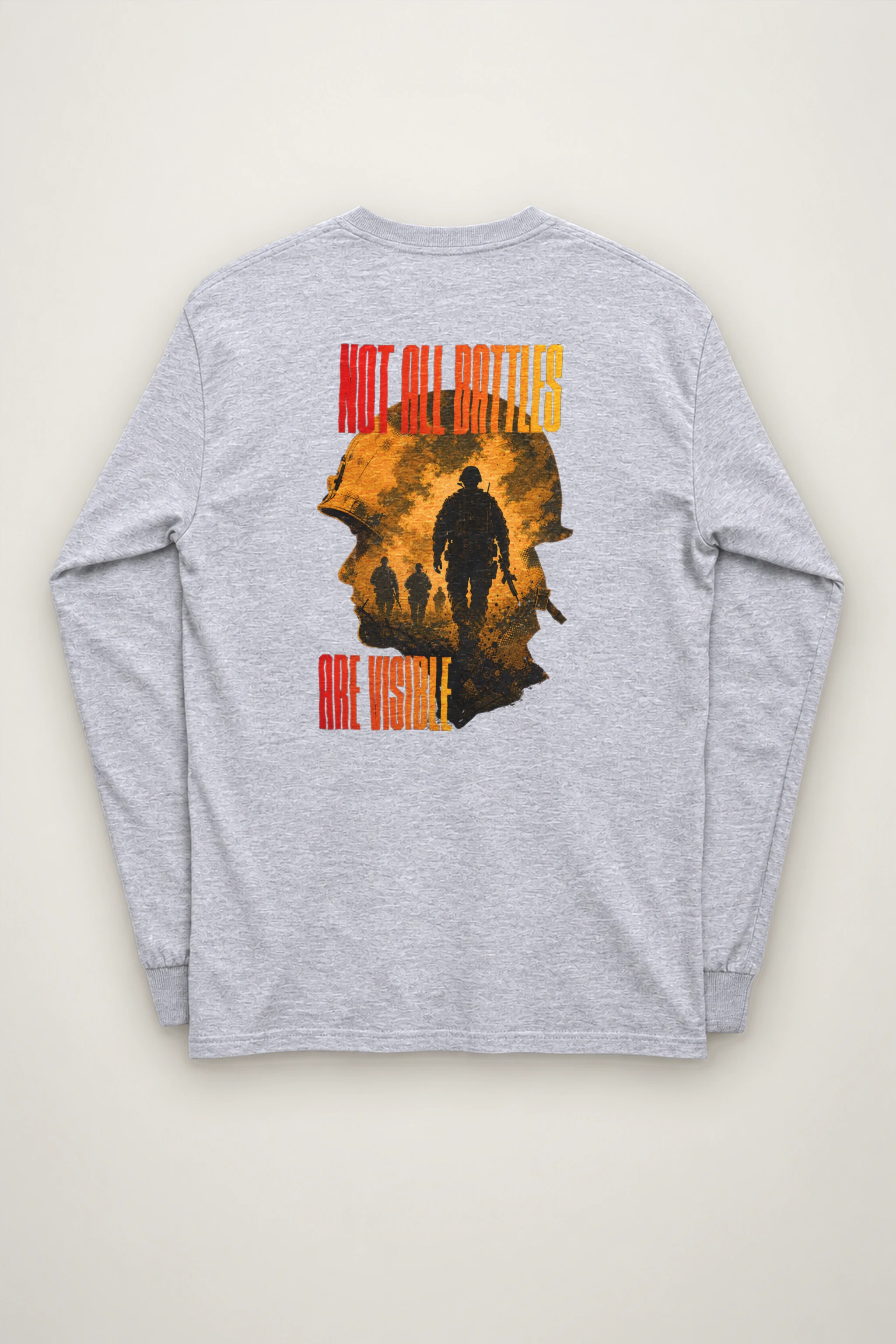 "Not All Battles Visible" Unisex Longsleeve T-shirt