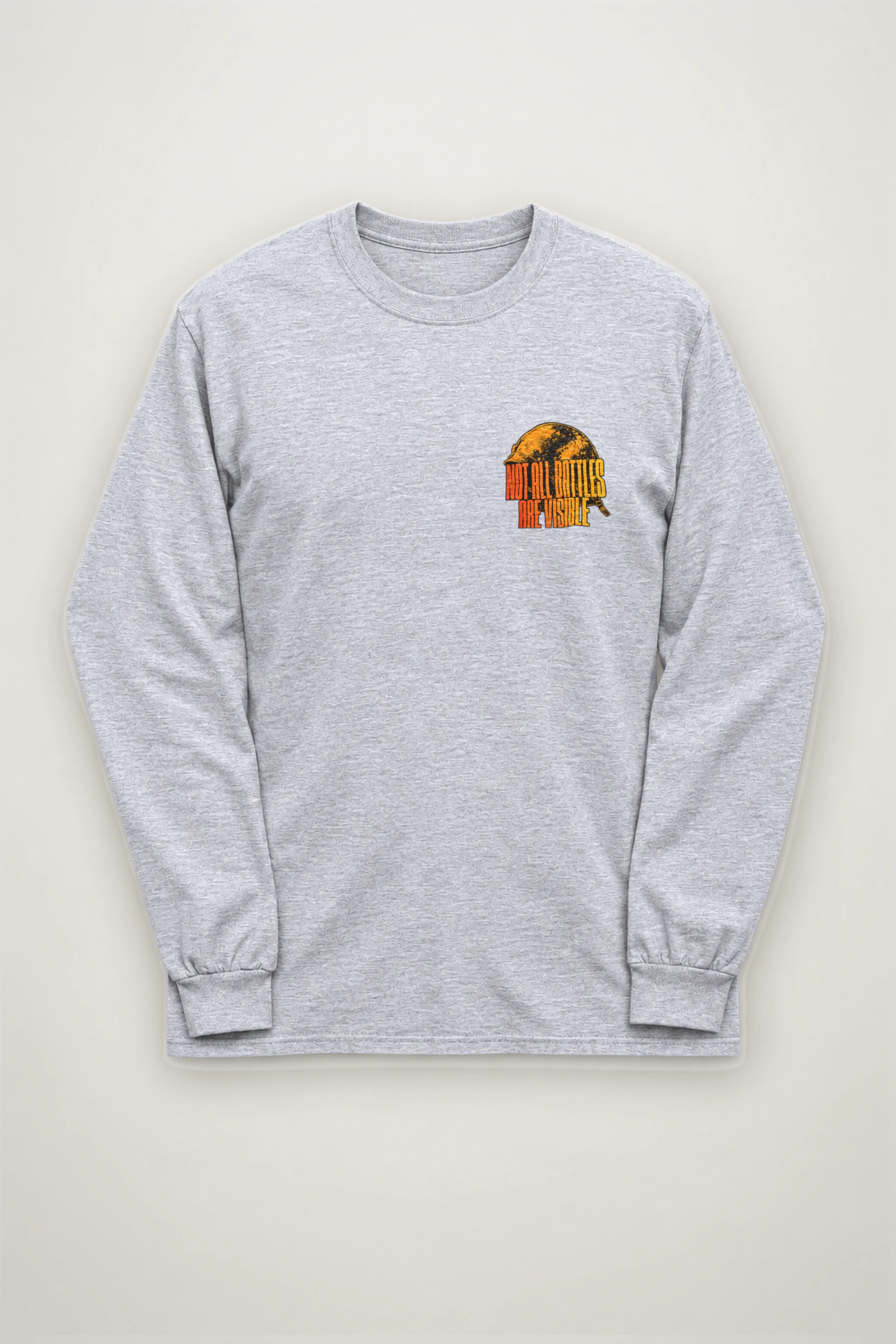"Not All Battles Visible" Unisex Longsleeve T-shirt